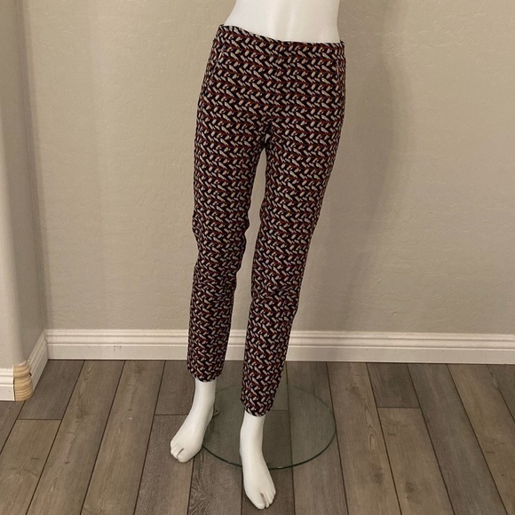 Zara Basic Abstract Print Pants Large - Picture 1 of 14